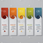 Design clean number banners template. Vector. EPS 