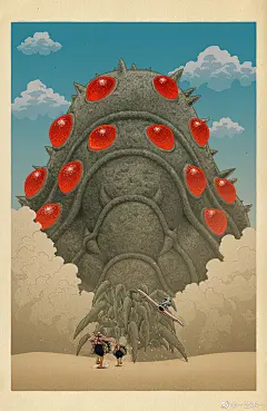 插画-宫崎骏电影海报-艺术家Bill Mudron