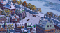 Two Queens cities map, Arseniy Chebynkin : Two Queens cities map
Backgrounds done for 『Shining Nikki』 game developed by Paper Games.
Background illustrations may be little different/modified for the sake of unified hues in the game, hope for your understa