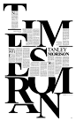 Times New Roman by Pedro Javier Arbelaez, via Behance