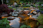 Intimate Courtyard, Pond and Stream - Modern - Garden - Detroit - by Daryl Toby - AguaFina Gardens International | Houzz UK : This small space was once the main parking area for this cottage lakeside home and was radically transformed into an intimate and