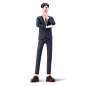 Businessman thinking on problem 商务办公室白领