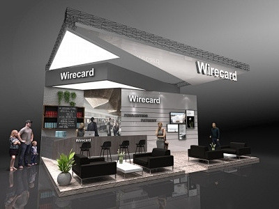 Wirecard进博会展台效果图案例