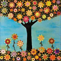Sascalia 生活是充满色彩的花朵_插画手绘_梦想设计