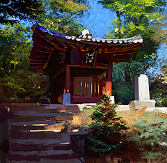 未央无双采集到插画-场景