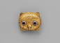Brooch in the form of an owl head
Firm of Castellani
Date: ca. 1860
Medium: Gold, agate
Accession Number: 2014.713.10
On view at The Met Fifth Avenue in Gallery 556