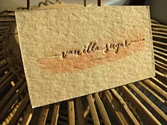 【毯纹纸】超厚艺术纸压凹压痕凹印名片创意设计名片制作高档包邮-淘宝网