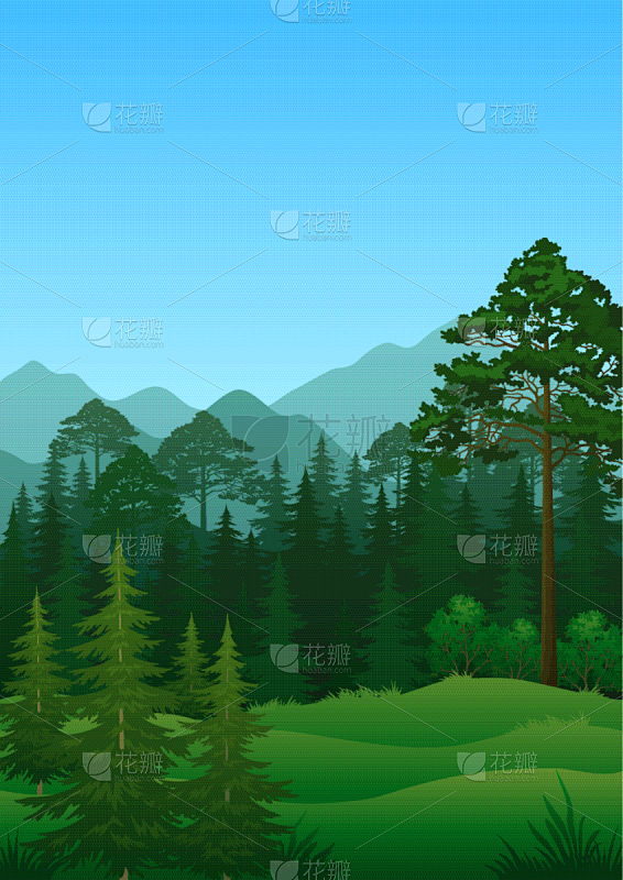 地形,山,户外,季节,夏天,绿色,木制,...