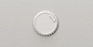 white leather ui knob