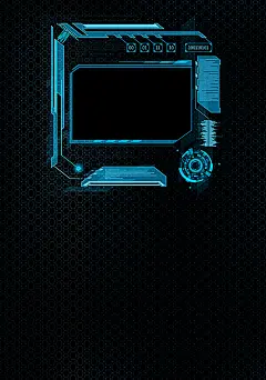 信息科技梦幻方框背景