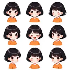 人物表情包九宫格-LoRA-Lib_YuXinn-LiblibAI