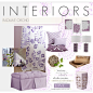 2014 Interior Trends: Radiant Orchid : A home decor collage from June 2014