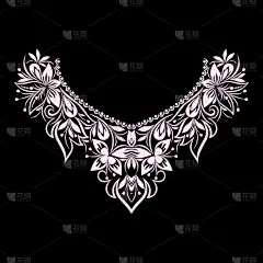 领口,式样,花纹,传统,几何形状,简单背景,华贵,模板,女人