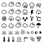 绘画插图,矢量,计算机图标,气象学家,天空,风,暴风雨,温度计,气候,温度