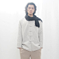 【设计】2013新款 男士棉质条纹长袖衬衫 中国风中式加厚衬衫