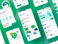 Plant Distribution APP Collection green plant delivery app colorful icon design product ui