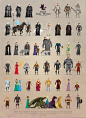 Pixel Game of Thrones: The Players : Pixel Art homage to HBO's Game of Thrones series.