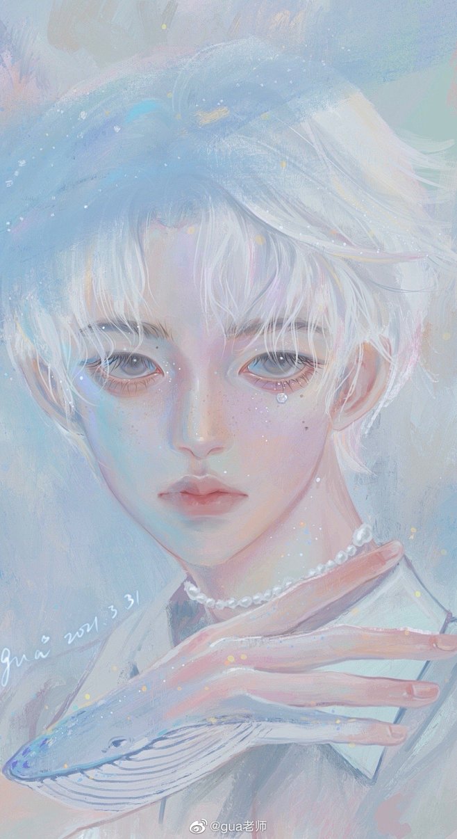 刘宇手绘插画壁纸头像—gua老师—微博
