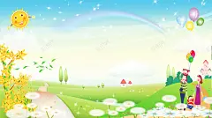 六一儿童节海报背景高清素材 六一儿童节 六一节 卡通房子 太阳 家人 庆祝六一儿童节 彩虹 房子 树木 气球 河流 舞蹈 花草 背景 设计图片 免费下载 页面网页 平面电商 创意素材