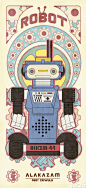 浪漫机器人，来自印尼插画师fery criwuls新作 - 涂鸦 - 