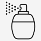 香水瓶子面部护理 https://88ICON.com 香水 瓶子 面部护理 桑拿 喷雾器 理疗 美容和spa图标集