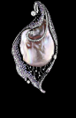 #jewellerytheatre#,18K White and black gold
148 diamond 1.34ct ,158 pink sapphires 1.32ct,174 blue sapphires 1.52ct ,1 baroque pearls pink 33.6*22.4