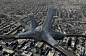 Urban Alloy Tower Over Transportation Hub In New York