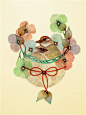 【插画家Colleen Parker的清新淡彩作品】
—— Colleen Parker的插画以春天的花卉与小鸟、蝴蝶等为主题，温暖清爽的色彩配上简洁的线条加上淡彩的笔触恰到好处的晕染出春天的温润。
