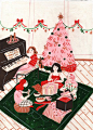 Christmas Illustration by Josefina Schargorodsky