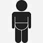 婴儿穿尿布的剪影人几个图标_88ICON https://88icon.com 婴儿穿尿布的剪影 人 几个
