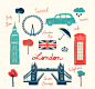 10款英国旅行元素矢量素材