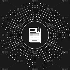 分离着色,文档,计算机图标,回形针,白色,活页夹,商务,检查表,选择