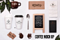 咖啡厅品牌形象LOGO标志应用展示效果图VI智能贴图PS样机素材 Coffee Mock-Ups - 南岸设计网 nananps.com