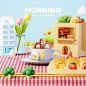 3D 3d modeling blender Icon 3D illustration Food  ILLUSTRATION  modeling music poster