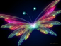 线霓虹灯效果的蝴蝶 - 壁纸（#108887）/ Wallbase.cc