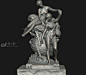 两个裸女雕塑模型，古罗马希腊雅典宗教神话人物女人体模型，石膏像雕像青铜像 - 雕塑3d模型 3dsnail模型网