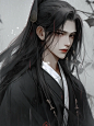 Midjourney｜古风美男-厚涂风