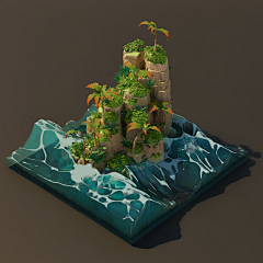 蘩竹隐士采集到Q版场景
