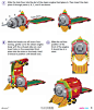【立体火车拆解完整版】完整图纸网页链接请戳O网页链接 #拼拼豆豆#