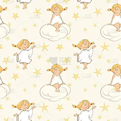 一套欢快的卡通女孩插画为您设计