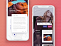 Blog posts contact clean share travel map wechat mobile post blog ios 11 app