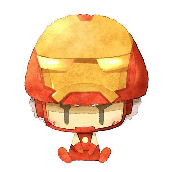 头像q版萌英雄系列情侣头像可爱钢铁侠