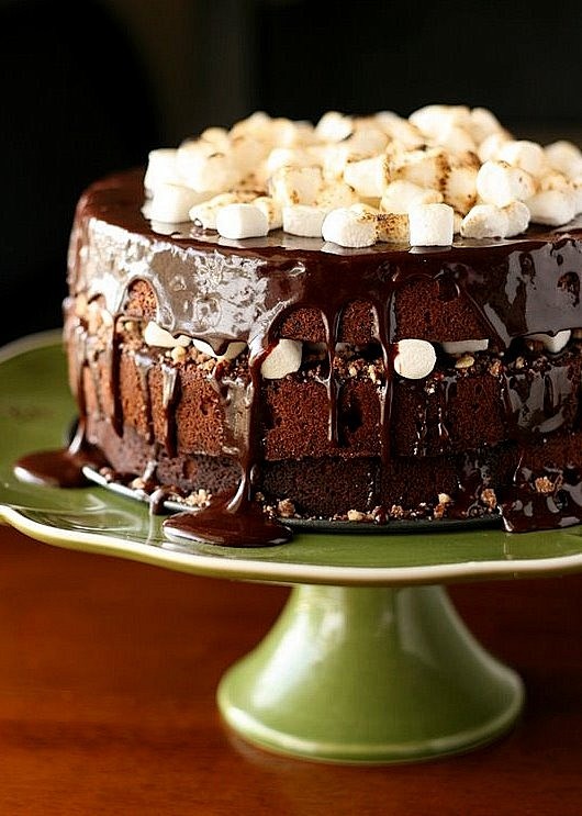 Chocolate-Malt Cake ...
