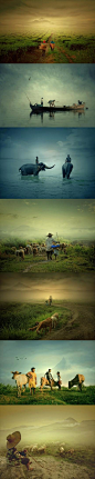 Teuku Jody Zulkarnaen的摄影作品，基本上以朴实的农民为主。在他镜头下的画面跟油画似的美丽。画面太过美丽,让人情不自禁的开始向往。（组照）