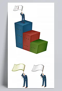 拿着旗帜的西装男韩国插画|PSD分层素材,PSD素材,绘画设计,卡通人物,漫画人物,人物插画,矢量人物,手绘人物,水彩插画,卡通人物,PSD分层素材,PSD素材