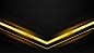 Stylish black and gold background with text space