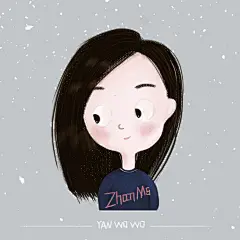 好友头像一枚 手绘 卡通 儿插风格新浪微博@燕火阑珊