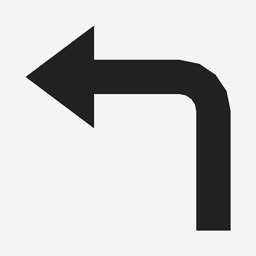 左转弯箭头方向 https://88ICON.com 左转弯 箭头 方向 上 箭头和方向图示符
