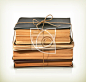 Stack of old books #书#