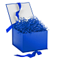 Royal Blue Large Gift Box With Shredded Paper Filler